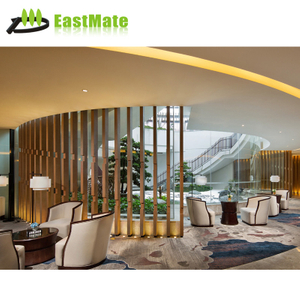 Elegant living room set wooden frame tufted back hotel lobby sofa