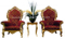 Console Wood Furniture High Back Chair for Star Hotel