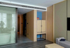 Eco friendly modern interior wall hotel fixed furniture