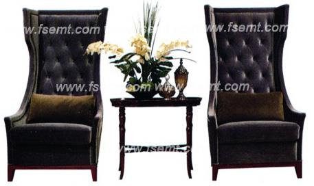 Console Wood Furniture High Back Chair for Star Hotel