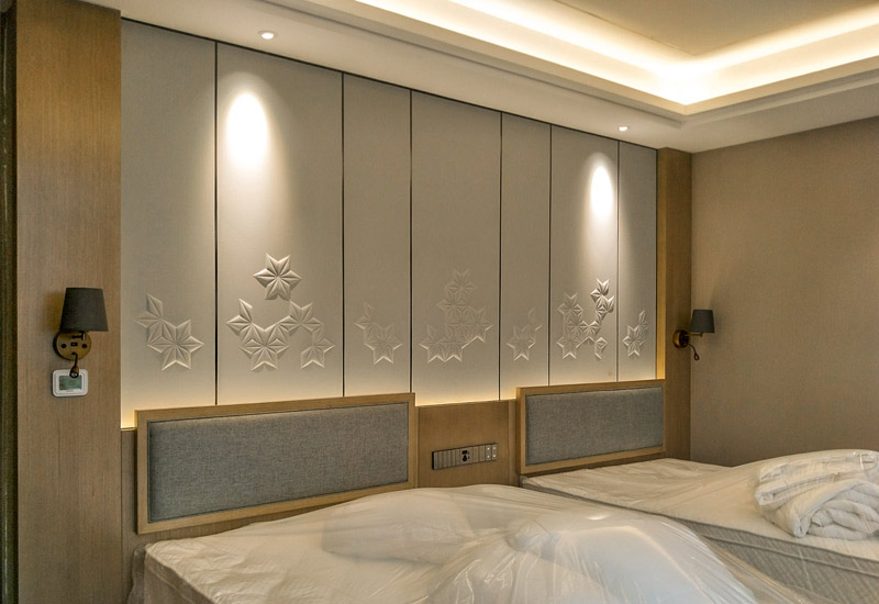 Wholesale factory price custom made wooden wall panel for hotel fixing furniture