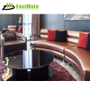  hotel lobby crystal chesterfield wood frame lobby sofa set