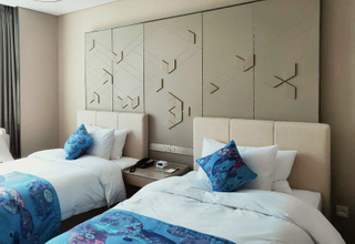 Wood Double Bed Designs For Modern Hotel Fixed Bedroom Furniture 