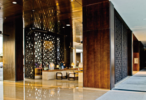 Hotel Public Area Wooden Wall Panels