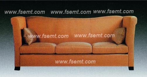Factory Custom Made Full Fabric Wooden Hotel Lobby Sofa